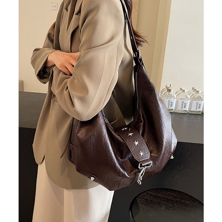レディース レトロ風ワンショルダートート ユニセックスボディバッグ | SUNSHINE CLOSET | 詳細画像9 