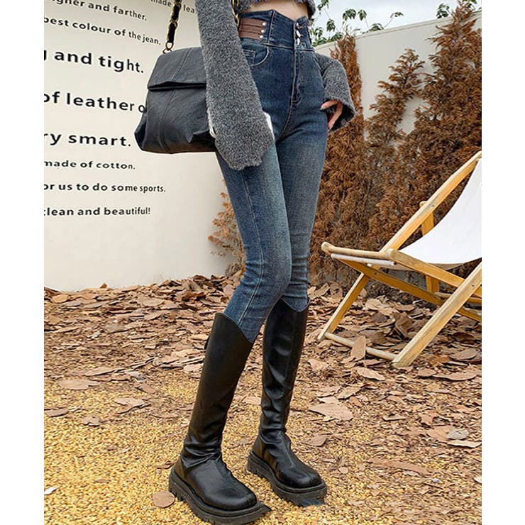 ベルトデザイン スキニーデニムパンツ美脚 | SUNSHINE CLOSET | 詳細画像18 