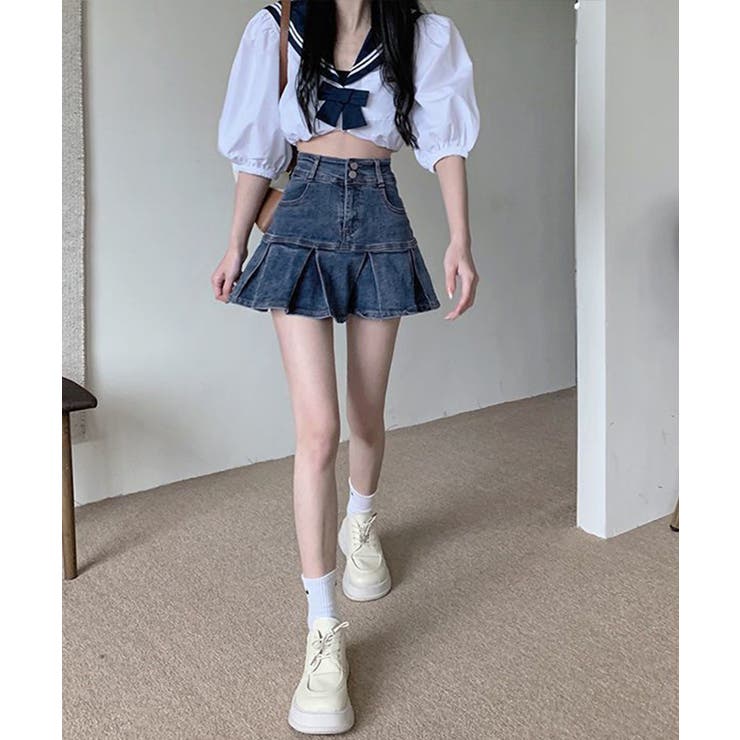 レディースハイウエストフレアスカート 美尻美脚Aラインスカートインナーパンツ付き… | SUNSHINE CLOSET | 詳細画像22 
