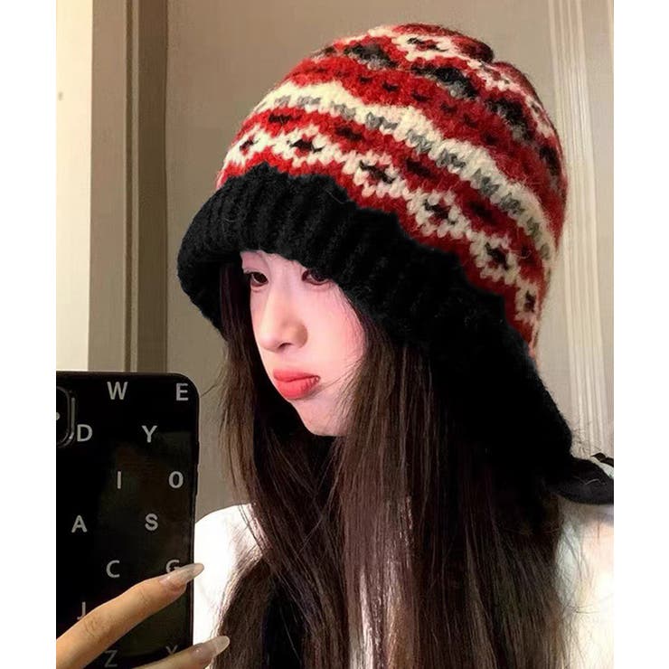 ノルディック柄ニット帽無地ニットキャップ | SUNSHINE CLOSET | 詳細画像12 