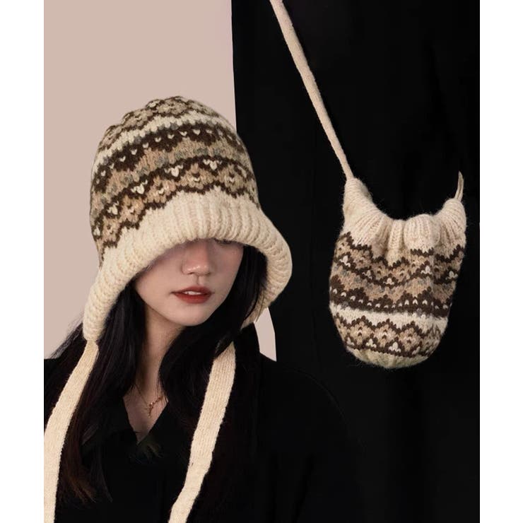 ノルディック柄ニット帽無地ニットキャップ | SUNSHINE CLOSET | 詳細画像14 