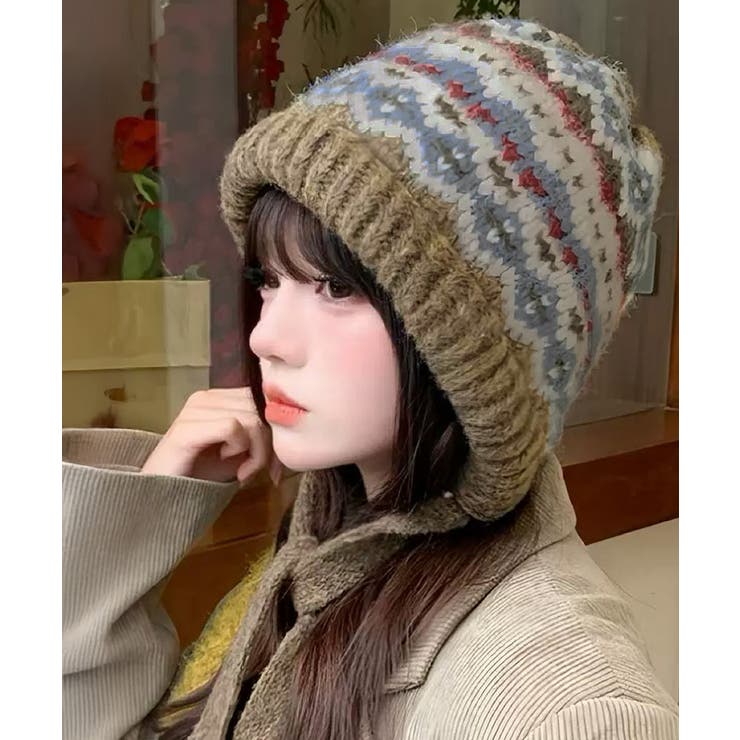 ノルディック柄ニット帽無地ニットキャップ | SUNSHINE CLOSET | 詳細画像18 
