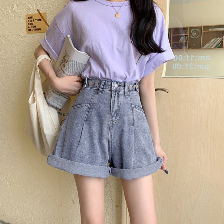 ロールアップ デニムショートパンツ 美脚 | SUNSHINE CLOSET | 詳細画像10 