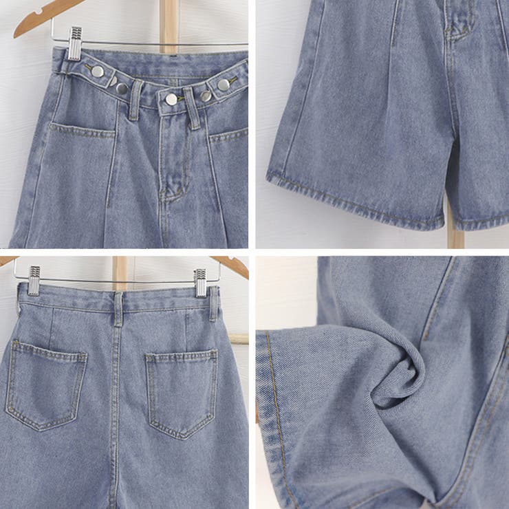 ロールアップ デニムショートパンツ 美脚 | SUNSHINE CLOSET | 詳細画像4 