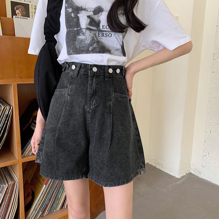 ロールアップ デニムショートパンツ 美脚 | SUNSHINE CLOSET | 詳細画像8 