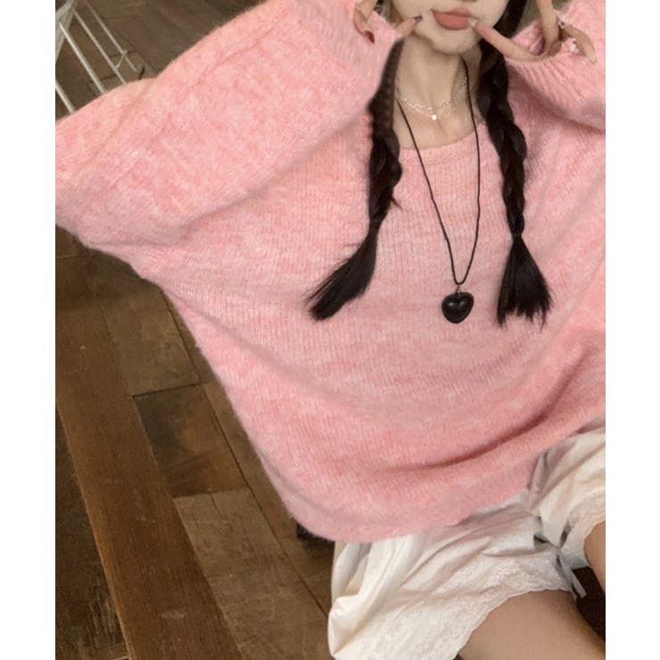 バックオープンリボンニットトップス韓国風 | SUNSHINE CLOSET | 詳細画像11 