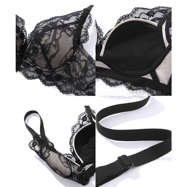 ワイヤレスブラジャー小胸盛れる 花柄レースブラジャー谷間作る 締め付けない | SUNSHINE CLOSET | 詳細画像14 