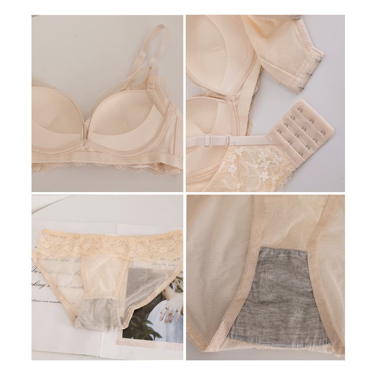 ワイヤレスブラジャー小胸盛れる 花柄レースブラジャー谷間作る 締め付けない | SUNSHINE CLOSET | 詳細画像15 