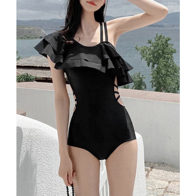 バックリボンワンショルモノキニパレオ付き | SUNSHINE CLOSET | 詳細画像1 