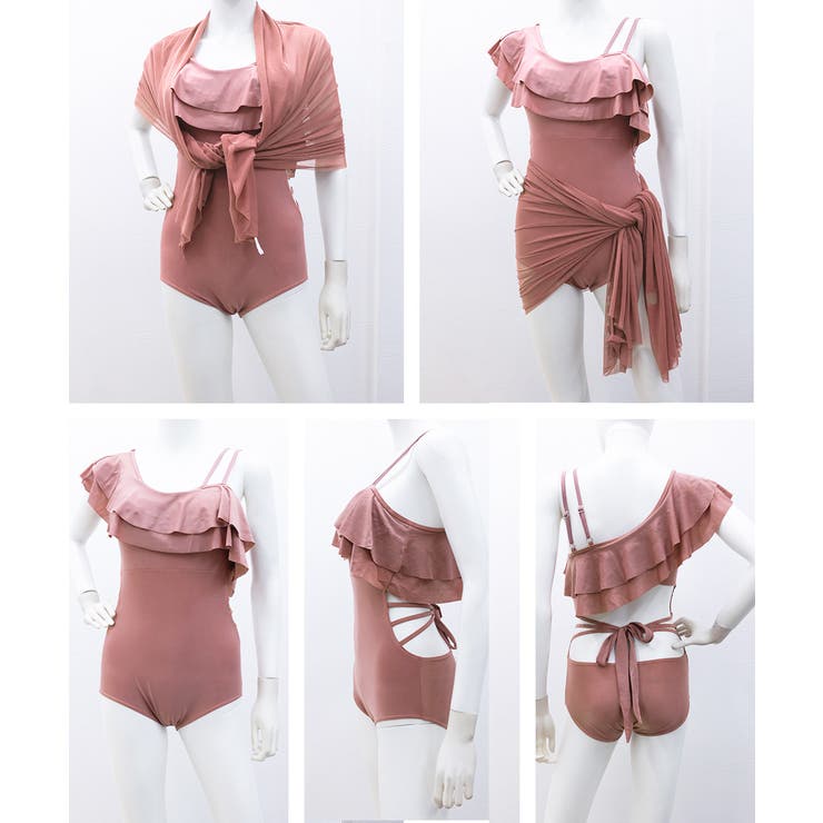 バックリボンワンショルモノキニパレオ付き | SUNSHINE CLOSET | 詳細画像21 