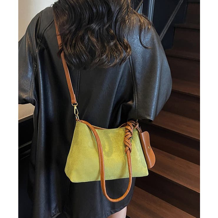 スエード調ショルダーバッグ ポーチ付き鞄 | SUNSHINE CLOSET | 詳細画像13 