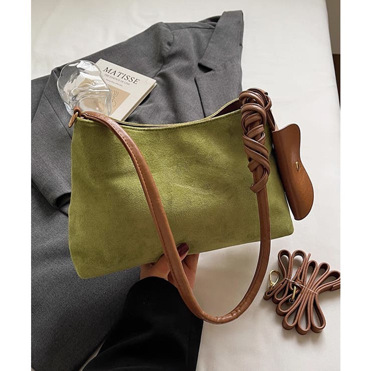 スエード調ショルダーバッグ ポーチ付き鞄 | SUNSHINE CLOSET | 詳細画像20 