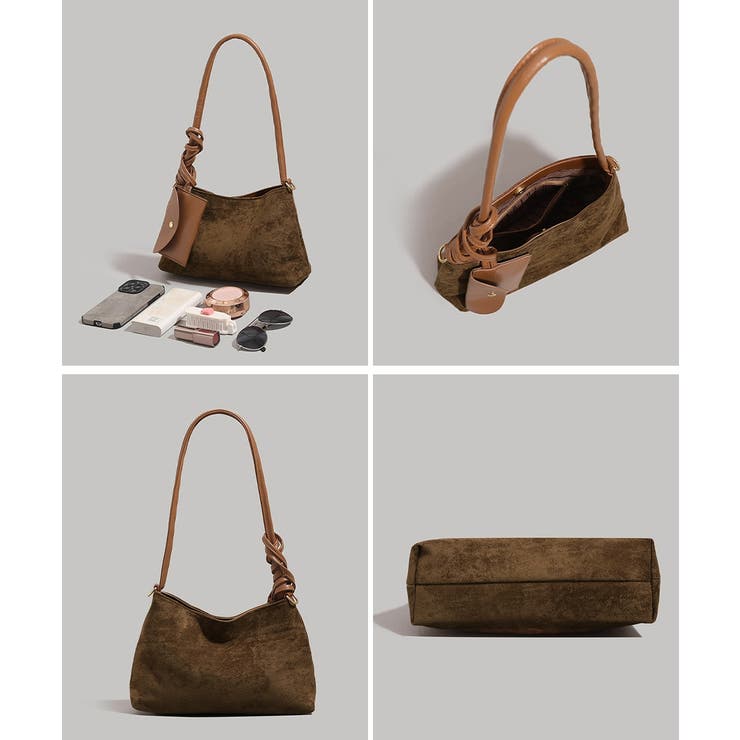 スエード調ショルダーバッグ ポーチ付き鞄 | SUNSHINE CLOSET | 詳細画像21 