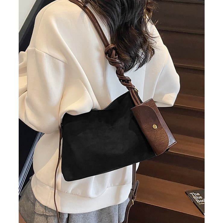 スエード調ショルダーバッグ ポーチ付き鞄 | SUNSHINE CLOSET | 詳細画像7 