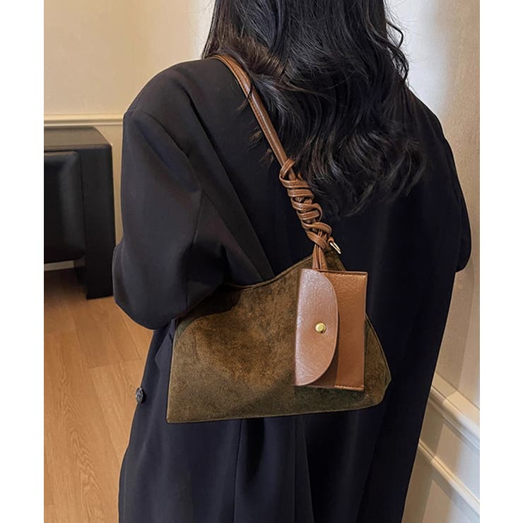 スエード調ショルダーバッグ ポーチ付き鞄 | SUNSHINE CLOSET | 詳細画像9 