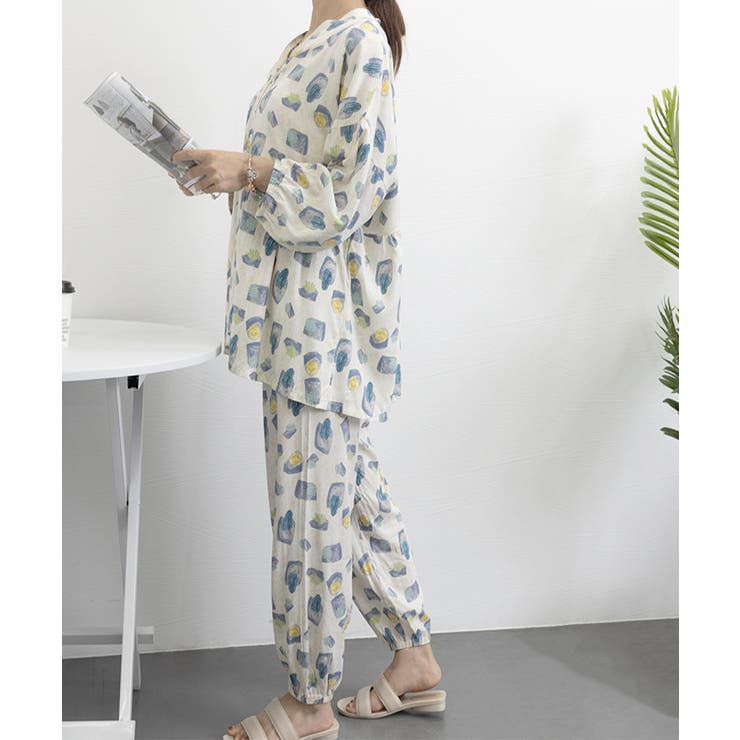 総柄パジャマ レディースルームウェア春夏 | SUNSHINE CLOSET | 詳細画像18 