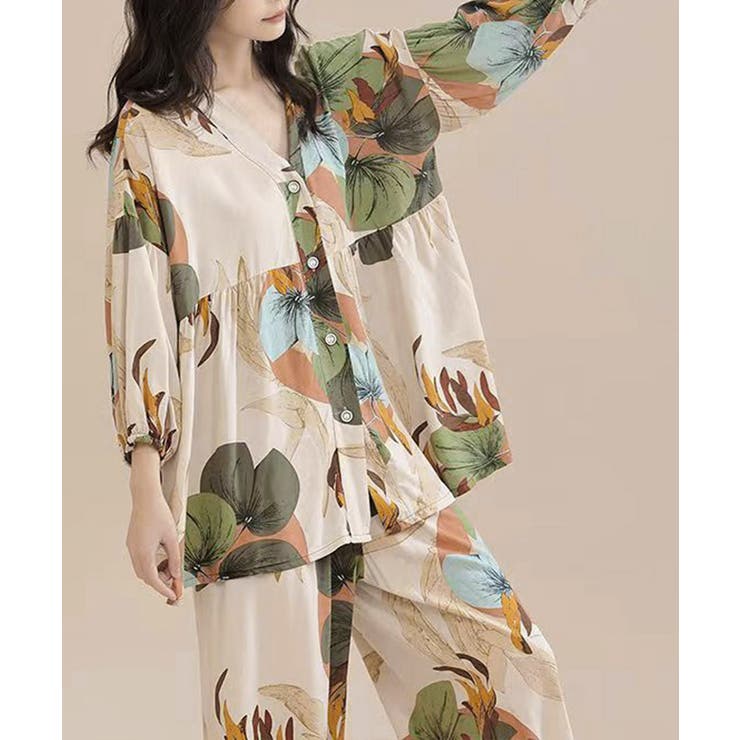 総柄パジャマ レディースルームウェア春夏 | SUNSHINE CLOSET | 詳細画像6 