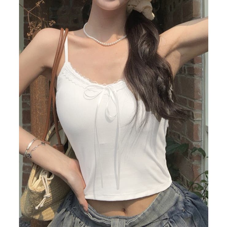 カップ付きキャミソールレーストリムキャミ | SUNSHINE CLOSET | 詳細画像10 