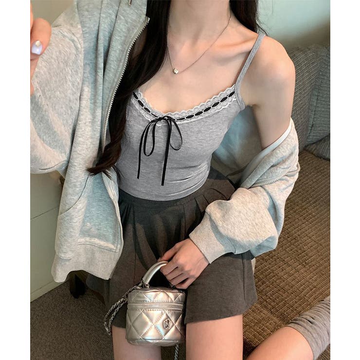 カップ付きキャミソールレーストリムキャミ | SUNSHINE CLOSET | 詳細画像14 