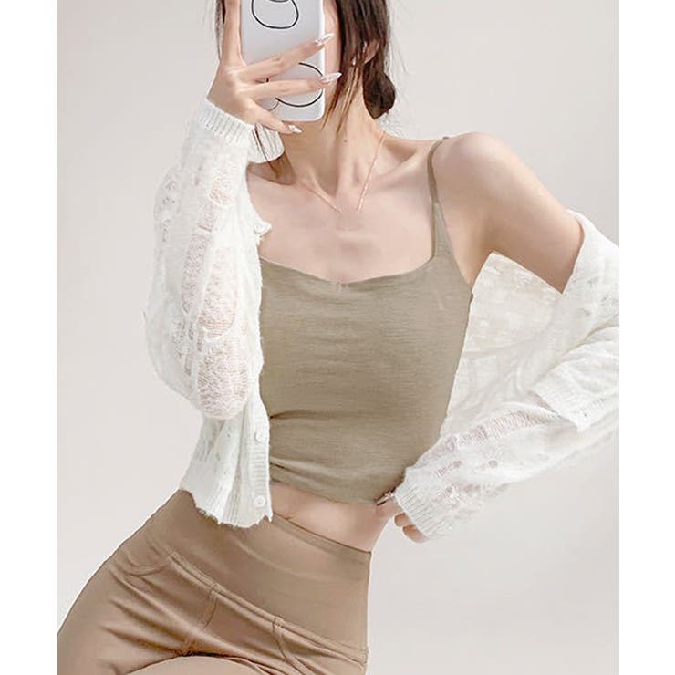 レース切替キャミソールカップ付きインナー | SUNSHINE CLOSET | 詳細画像10