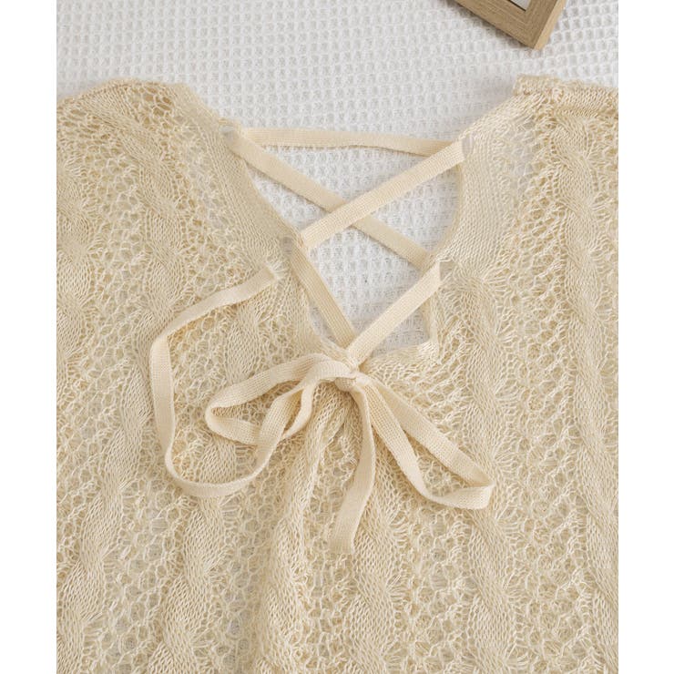 バッグレースアップ 透かし編みニット | SUNSHINE CLOSET | 詳細画像28 