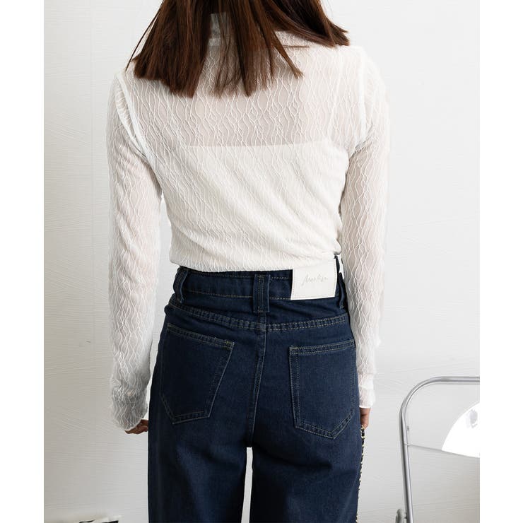 シースルートップス メロウフリルブラウス | SUNSHINE CLOSET | 詳細画像15 