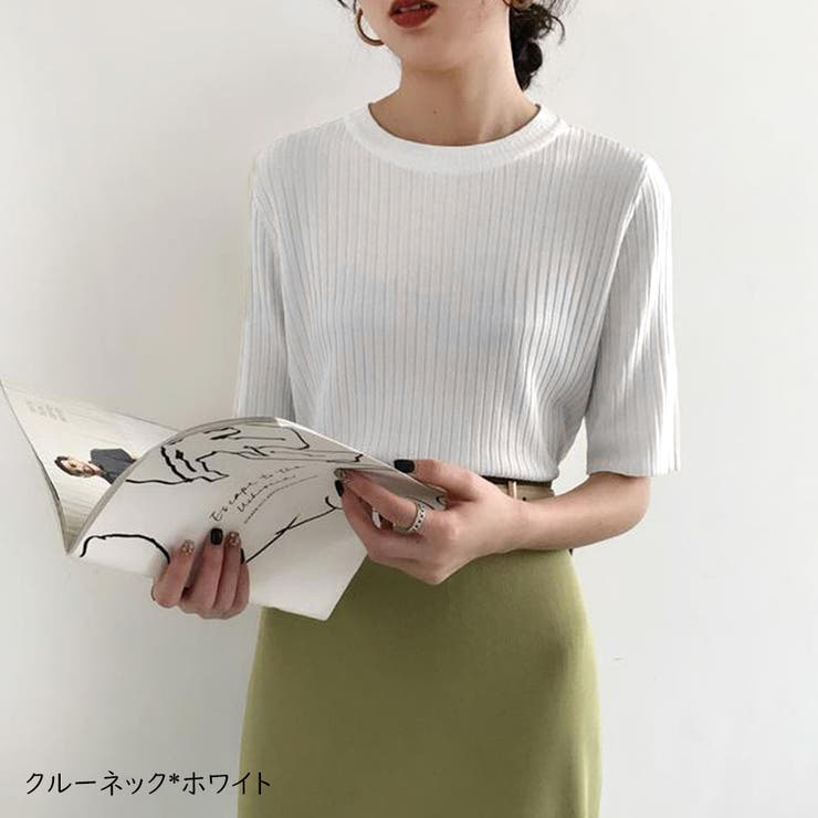 韓国風 冷感タッチ サマーニット | SUNSHINE CLOSET | 詳細画像7 