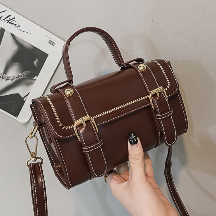 ブラウン | レザー エコレザー 斜め掛けバッグ | SUNSHINE CLOSET