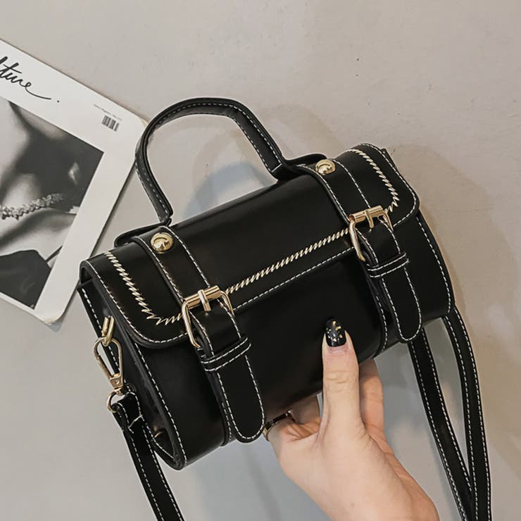 ブラック | レザー エコレザー 斜め掛けバッグ | SUNSHINE CLOSET