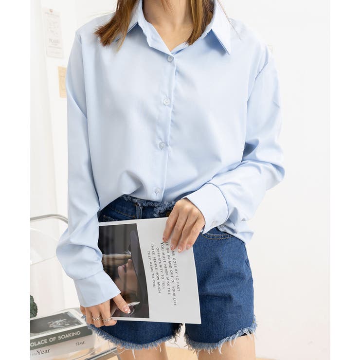 薄手シャツブラウス長袖レディース襟シャツ | SUNSHINE CLOSET | 詳細画像23 