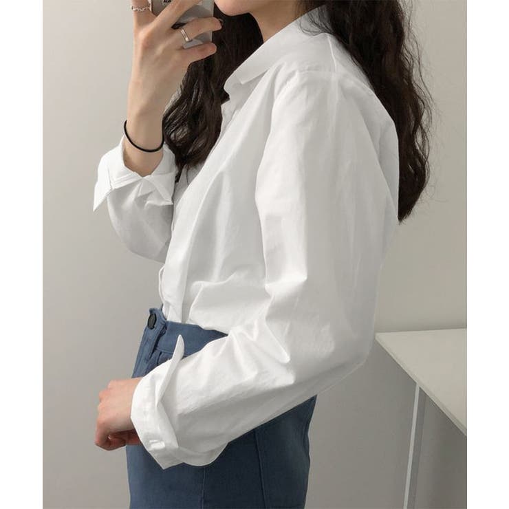 薄手シャツブラウス長袖レディース襟シャツ | SUNSHINE CLOSET | 詳細画像7 