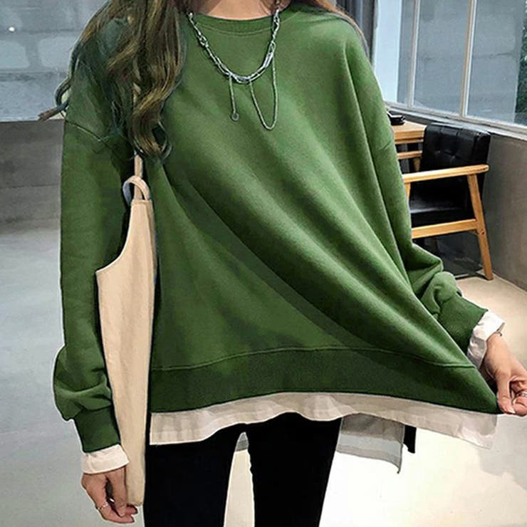 レイヤード風 スウェットトレーナー 春秋 | SUNSHINE CLOSET | 詳細画像1 