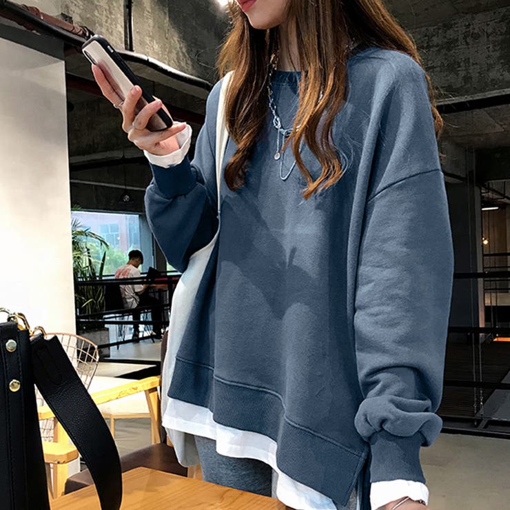 レイヤード風 スウェットトレーナー 春秋 | SUNSHINE CLOSET | 詳細画像5 