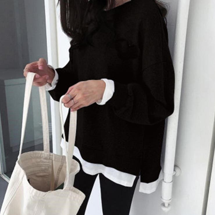 レイヤード風 スウェットトレーナー 春秋 | SUNSHINE CLOSET | 詳細画像9 