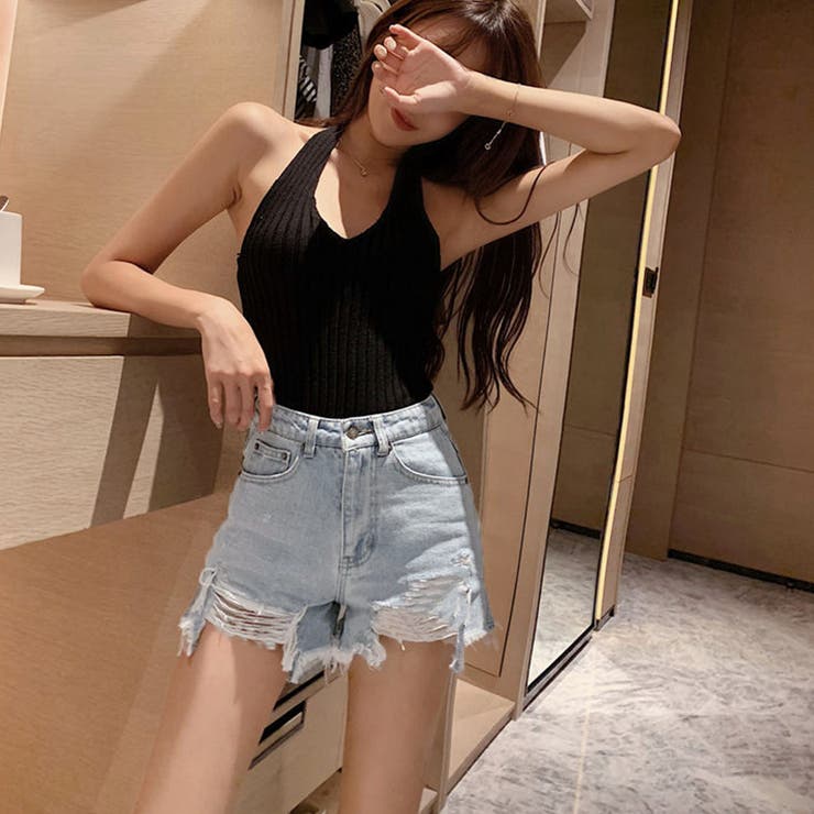 デニムショートパンツ ダメージレディース | SUNSHINE CLOSET | 詳細画像10 