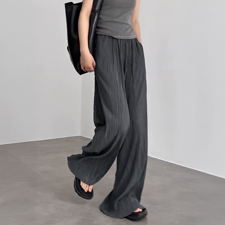 アコーディオンプリーツルーズワイドパンツ | SUNSHINE CLOSET | 詳細画像11 