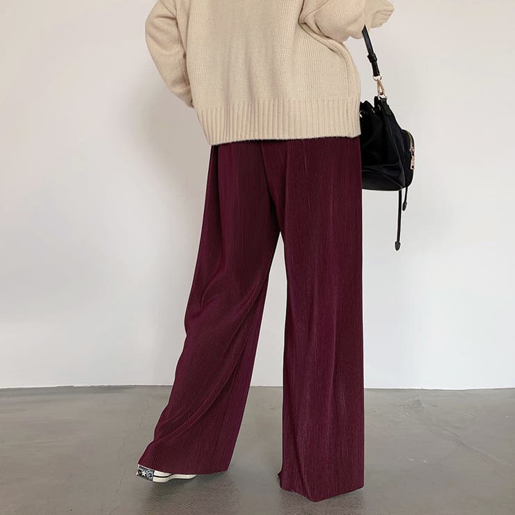 アコーディオンプリーツルーズワイドパンツ | SUNSHINE CLOSET | 詳細画像27 