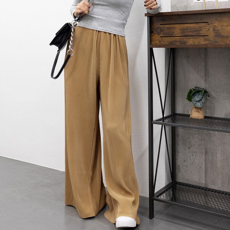 アコーディオンプリーツルーズワイドパンツ | SUNSHINE CLOSET | 詳細画像31 