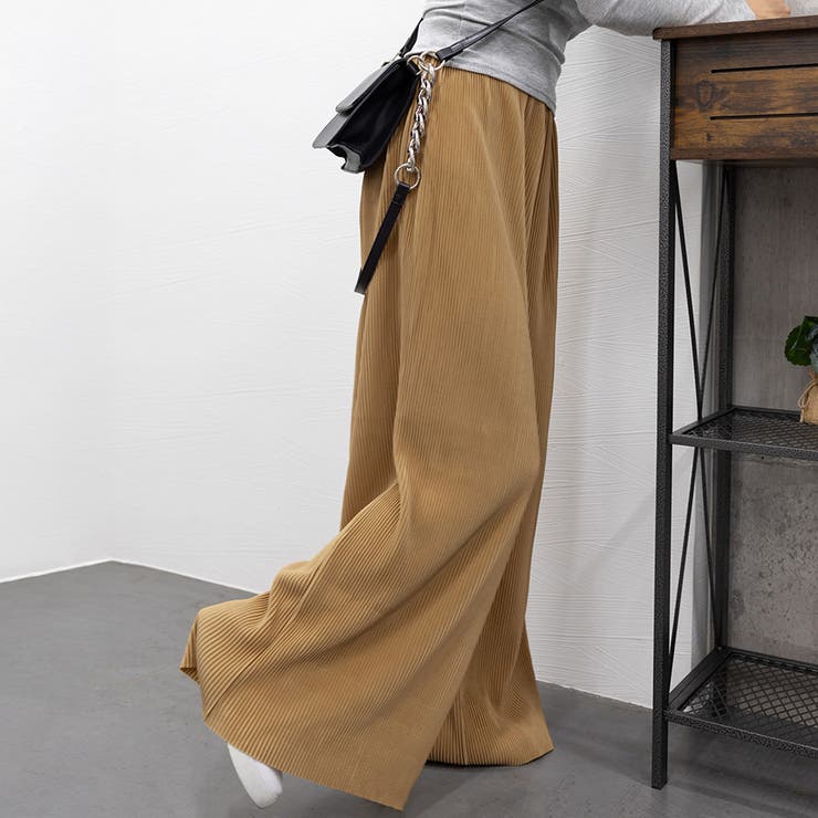 アコーディオンプリーツルーズワイドパンツ | SUNSHINE CLOSET | 詳細画像33 