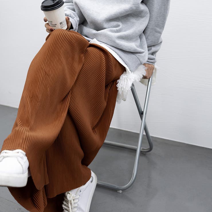 アコーディオンプリーツルーズワイドパンツ | SUNSHINE CLOSET | 詳細画像35 