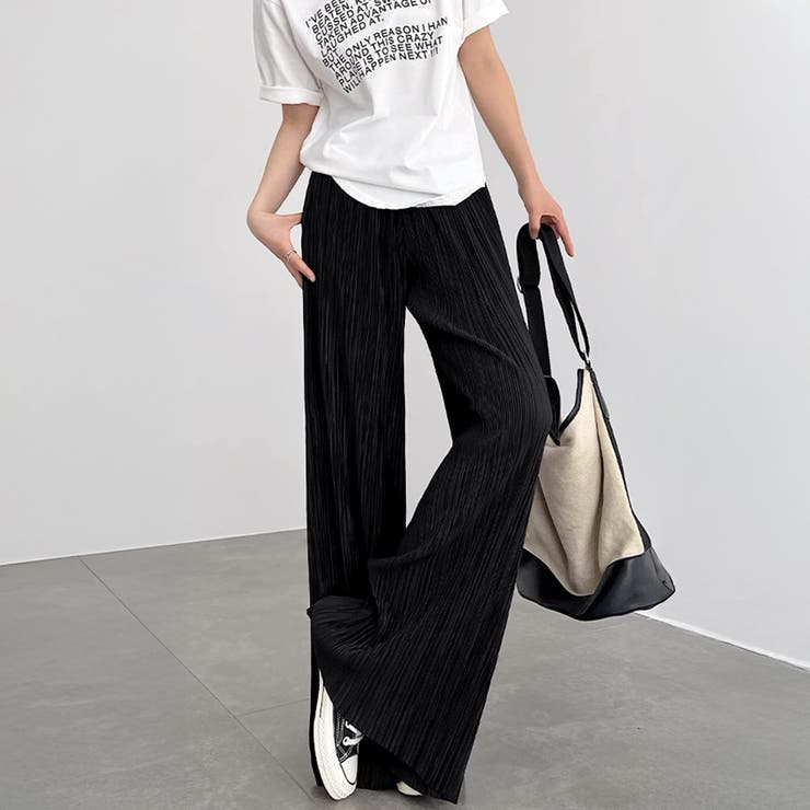 アコーディオンプリーツルーズワイドパンツ | SUNSHINE CLOSET | 詳細画像7 