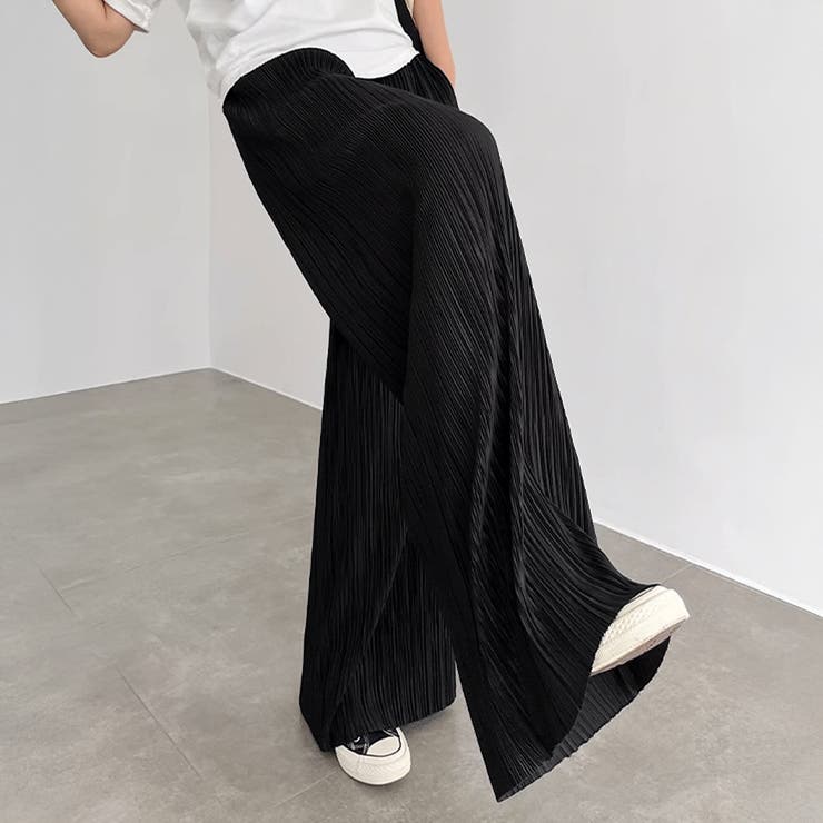 アコーディオンプリーツルーズワイドパンツ | SUNSHINE CLOSET | 詳細画像8 