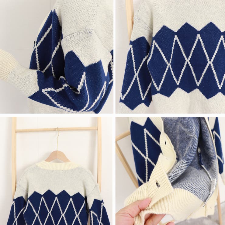ニットカーディガン レトロ体型カバー秋冬 | SUNSHINE CLOSET | 詳細画像4 
