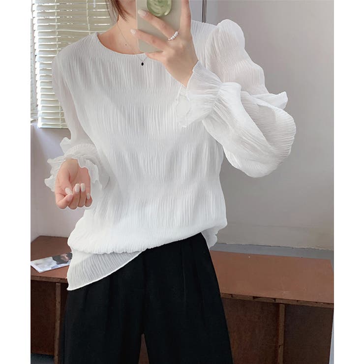 袖シースルートップス レディース 裏地付き | SUNSHINE CLOSET | 詳細画像4 