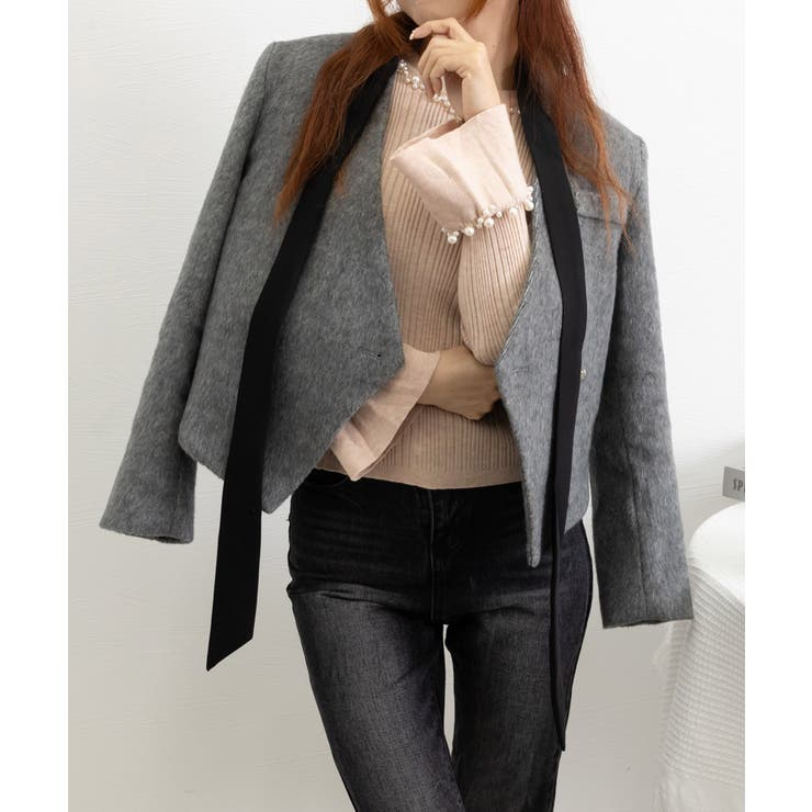 パール付きニットトップス フレアスリーブ | SUNSHINE CLOSET | 詳細画像22 