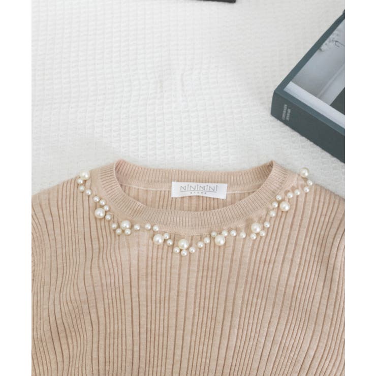 パール付きニットトップス フレアスリーブ | SUNSHINE CLOSET | 詳細画像25 