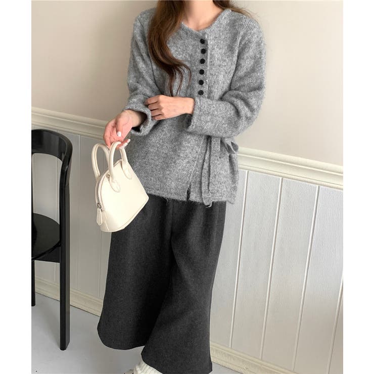 サイドリボンニットトップスボタンデザイン | SUNSHINE CLOSET | 詳細画像10 