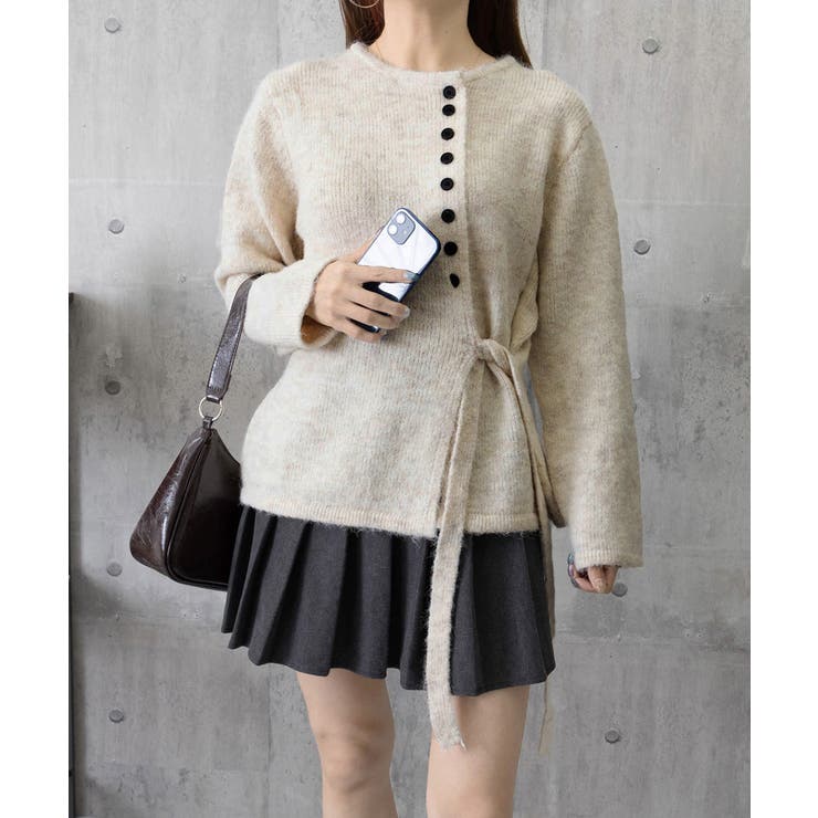 サイドリボンニットトップスボタンデザイン | SUNSHINE CLOSET | 詳細画像14 