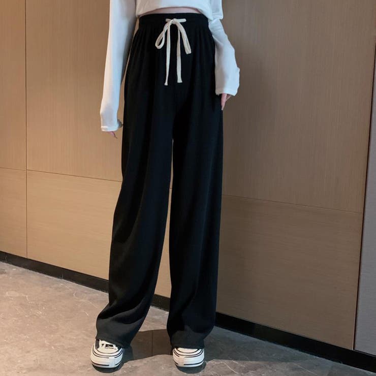 ドロスト ワイドパンツ リブ レディース | SUNSHINE CLOSET | 詳細画像7 