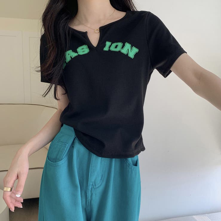 サマー ニットtシャツ レディース 韓国 | SUNSHINE CLOSET | 詳細画像5 